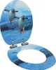 vidaXL Sedile per WC con coperchio a chiusura morbida Anteprima dell’immagine prodotto 8