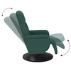 vidaXL Fauteuil relax avec repose-pieds Vert foncé velours Voir les images du produit 6