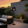 Outdoor Stehleuchte Schwarz mit Schwarzem Seilschirm IP44 Produktbild-Vorschau 9
