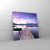 Bilder auf glas - See Berge Wasser - 70x70cm - Glasbilder - Produktbild-Vorschau 4