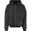 Urban Classics - Heavy Stone Washed Zip Hoody schwarz - 3XL Produktbild-Vorschau 1