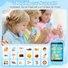 Children playing with toy phones and a game controller, with a grid of game icons and a toy smartphone displayed. Náhled obrázku produktu