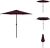 vidaXL Sonnenschirm mit Aluminium-Mast 270 x 246 cm Produktbild-Vorschau 1