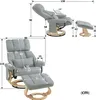 M MCombo Relaxsessel mit Hocker, 360° Drehbarer Produktbild-Vorschau 3