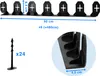 Bordure Garden Border 0645, 4,8 m, noire, 24 piquets Voir les images du produit 9