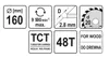 Lama in metallo duro 160x20mm 48Z Anteprima dell’immagine prodotto 5