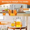 Teekanne mit Siebeinsatz, 1.2L Glas Teekanne mit Sieb, Produktbild-Vorschau 8