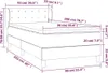 vidaXL Boxspring posteľ s matracom Dark Grey 90x200 cm Náhľad obrázku produktu 5