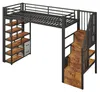 Lit superposé 90 x 200 cm avec éclairage LED, structure en Voir les images du produit 11