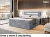 MEBLINI Boxspringbett mit Bettkasten - Bett mit LED Produktbild-Vorschau 4