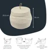 HMF Aufbewahrungskorb Badezimmer rund, Korb mit Deckel aus Produktbild-Vorschau 5