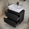 Waschbeckenunterschrank Florence 60 x 35 cm Schwarz Matt - Produktbild-Vorschau 4