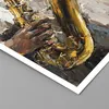 Poster - Poster ohne Rahmen - Saxophon Öl Musiker - 70x100 Produktbild-Vorschau 2