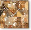 Wanduhr - Quadrat - Glasuhr - Abstraktion Figuren Produktbild-Vorschau 1