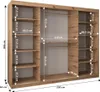 Schwebetürenschrank HEDVIKA – Breite 250 cm, Schwarz / Produktbild-Vorschau 4