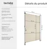 tectake® Taija clamp markýza různé velikosti hladký chod Náhled obrázku produktu 16