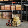 HOMCOM Skládací schodolez s 6 koly, teleskopickou rukojetí, Náhled obrázku produktu 2