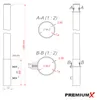 Premiumx - Prolunga per palo satellitare in alluminio con Anteprima dell’immagine prodotto 3