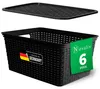 Novaliv set van 6 opbergboxen met deksel, groot, 14 liter, Productafbeelding-voorbeeld 6