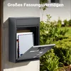 Poštovní schránka Wiltec antracitová 215x320x90mm Poštovní Náhled obrázku produktu 14