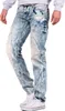 Cipo & Baxx Herren Regular Fit Hose Stonewashed C0894A Produktbild-Vorschau 3