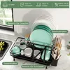 Odkapávač na nádobí 2patrový skládací stojan na nádobí z Náhled obrázku produktu 2