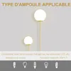 HOMCOM Metall-Stehlampe. Goldene Wohnzimmer-Stehlampe mit 2 Produktbild-Vorschau 9
