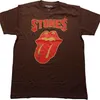 The Rolling Stones Gothic Text Brown L T-Shirt Produktbild-Vorschau 2