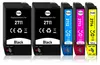 A set of four printer ink cartridges arranged side-by-side on a white background. Produktbild-Vorschau