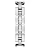 A close-up, top-down view of a silver watch bracelet against a white background. Produktbild-Vorschau