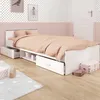Lit enfant moderne blanc mat 90 x 200 cm Voir les images du produit 8