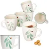 6x Holly Kaffeebecher 320ml Steingut-Tassen 6 Personen Produktbild-Vorschau 1