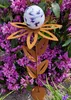 Glaszauber Blume Paris Cortenstahl 77 cm Kugel aus Glas in Produktbild-Vorschau 2