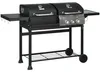 Outsunny Holzkohlgrill Gasgrill mit 2+1 Brenner, Produktbild-Vorschau 1