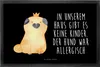 Mr. & Mrs. Panda Fußabstreifer Mops Krone 40 x 60 cm - Produktbild-Vorschau 1