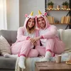 Pyjama Onesie Kigurumi Kostüm Verkleidung Rosa Einhorn XL: Produktbild-Vorschau 6