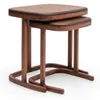 Brauner Beistelltisch-Set Wohnzimmer Couchtisch Garnitur Produktbild-Vorschau 2