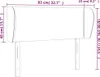 vidaXL Kopfteil mit Ohren Dunkelgrün 83x23x78/88 cm Samt Produktbild-Vorschau 8