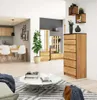 Kommode SAVRILA mit 6 Schubladen, Craft Eiche, 130 cm hoch, Produktbild-Vorschau 3