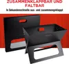 BBQ Collection Tischgrill Holzkohle Camping-Grill Faltbarer Produktbild-Vorschau 5