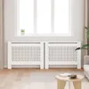 vidaXL Panely chladiče 2 ks. Bílé 112×19×81,5 cm MDF Náhled obrázku produktu 3