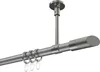 Interdeco Gardinenstange / Vorhangstange Silbergrau / Produktbild-Vorschau 1
