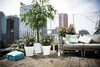 elho loft urban Vase rond à roulettes 60 - blanc Voir les images du produit 4