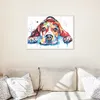 Quadro con cornice Pittura - Cane colorato 50 x 40 cm Anteprima dell’immagine prodotto 2