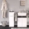 Mobiletto bagno Vicco Otis Bianco lucido 30 x 95 cm, Model Anteprima dell’immagine prodotto 4