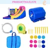 Outsunny Aufblasbare Hüpfburg mit Rutsche Pool Spielburg Produktbild-Vorschau 6