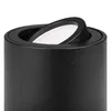 Close-up of a black cylinder-shaped light fixture with a white light source visible inside. Náhľad obrázku produktu
