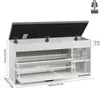 Mondeer Schuhbank mit Sitzfläche Schuhschrank mit Produktbild-Vorschau 7