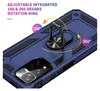 A close-up view of a blue phone case with an integrated ring stand. Produktbild-Vorschau
