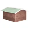 vidaXL Roboter-Rasenmäher Garage 72x87x50 cm Mocca Weiß Produktbild-Vorschau 5